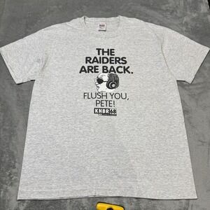 VTG 90s Oakland Raiders The Raiders are Back Shirt Size XL Single Stitch